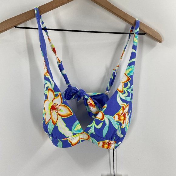 Onia Other - Onia Keira Floral Print Triangle Bikini Top